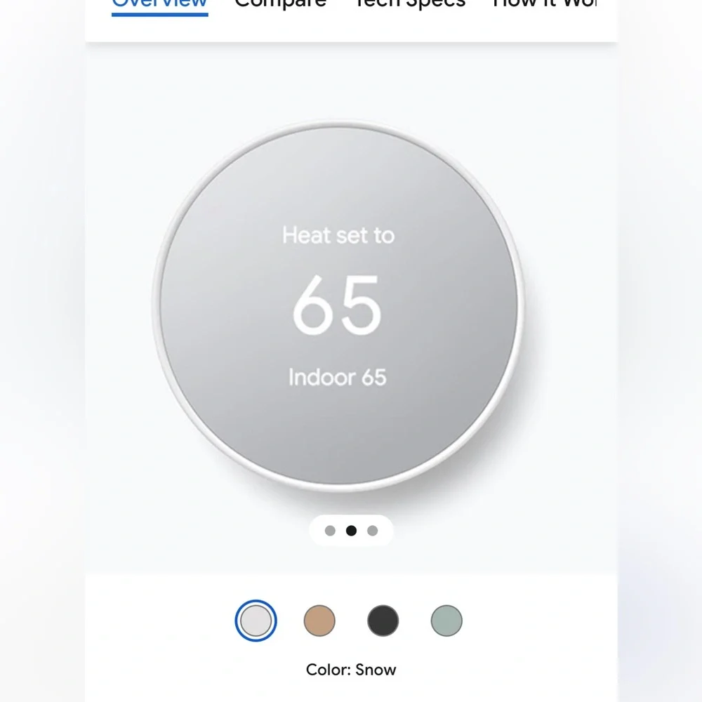 Google Thermostat - White